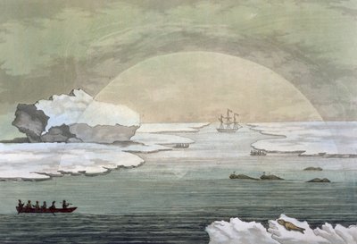 An Iced-In British Whaleboat Is Liberated by the Sun